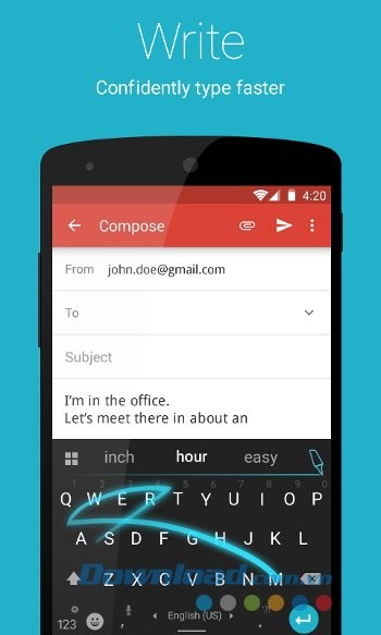 Nhập văn bản dễ dàng với Ginger Keyboard