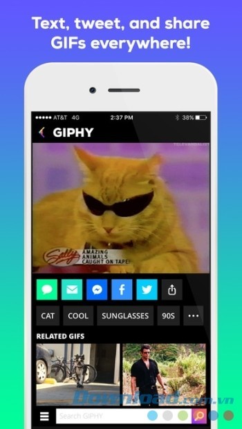 Chia sẻ ảnh GIF trong iMessage, mạng xã hội, tin nhắn...