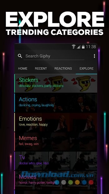Khám phá kho ảnh động khổng lồ với GIPHY for Messenger