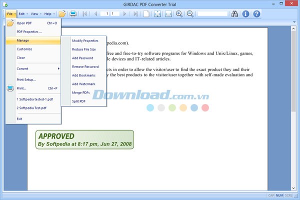 GIRDAC PDF Converter