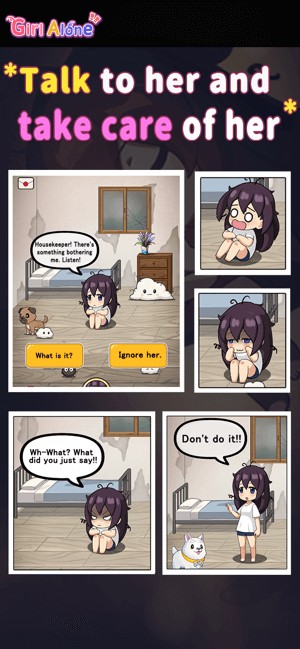 Trò chuyện với cô gái