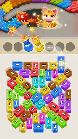 Nhấp vào pháo màu chính xác để phá hủy các bộ phận có màu tương ứng của con rồng