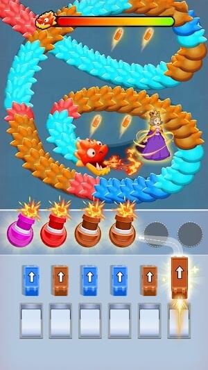 Girl Rescue Dragon Out là game trí tuệ giải cứu công chúa khỏi rồng