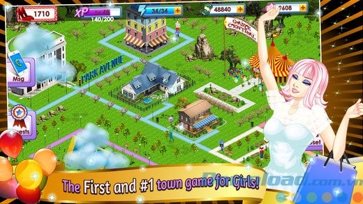 Game thời trang bạn gái Girl Town
