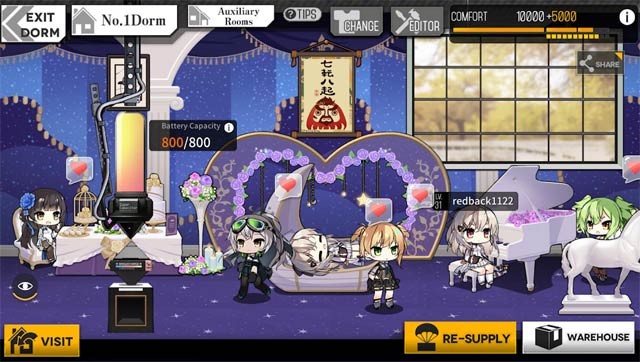 Trang trí ký túc xá cho T-Doll