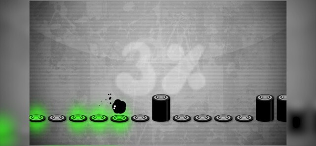 Cùng một nhân vật tên Blob nhảy theo nhịp điệu trong game Give It Up!