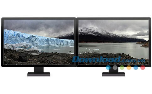 Glaciers panoramic theme