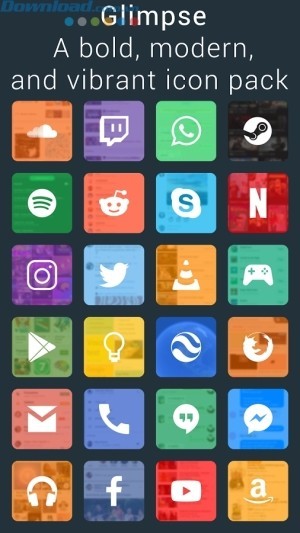 Gói icon kiểu dáng đẹp cho điện thoại