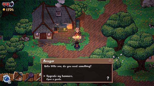 Glintseeker Island là game nhập vai phiêu lưu đồ họa pixel