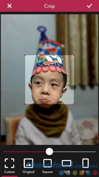 Cắt ảnh theo tỉ lệ