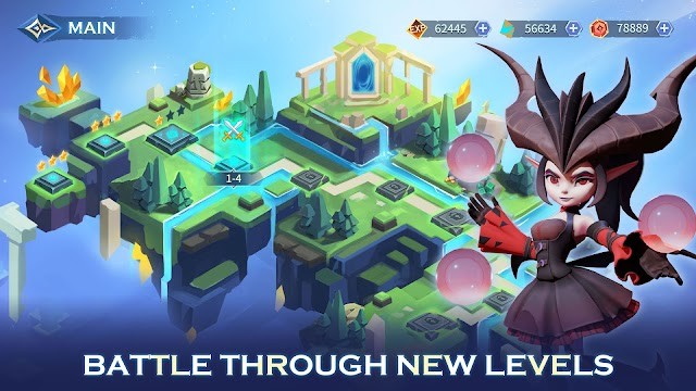 Chiến đấu qua nhiều level mới