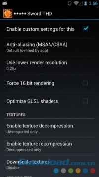 Chỉnh đồ họa game qua GLTools cho Android