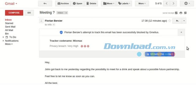 Chặn đối tượng theo dõi