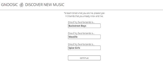 Gnoosic là một trang web trực tuyến giới thiệu âm nhạc khá hay ho và thú vị