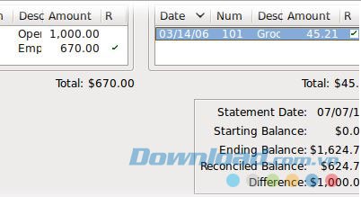 Đối chiếu tài khoản với sao kê của ngân hàng