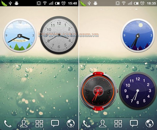 GO Clock Widget is a time browsing tool on homescreen based on GO Launcher EX