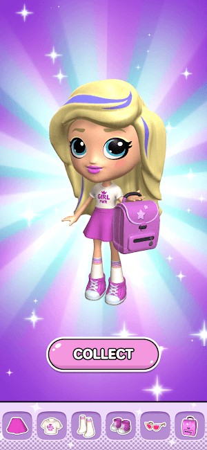 Chạm vào búp bê, xoay chúng, mặc quần áo cho chúng như thể là một búp bê thật.