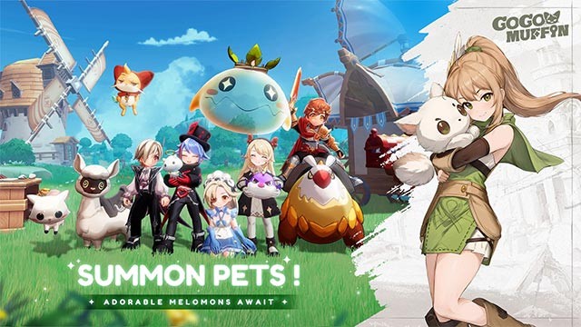 Chiêu mộ pet Melomon để cùng nhau phiêu lưu và chiến đấu thật là vui