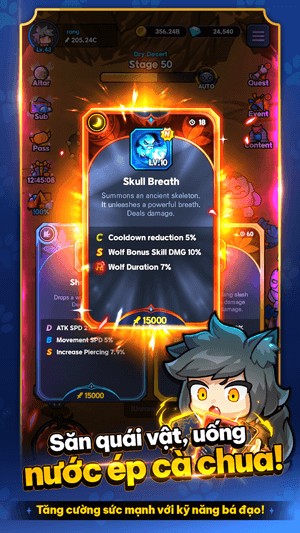 Săn quái vật, uống nước ép