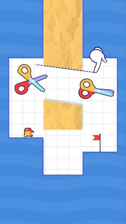 Game giải đố cắt giấy mở đường vui nhộn - Go Slice