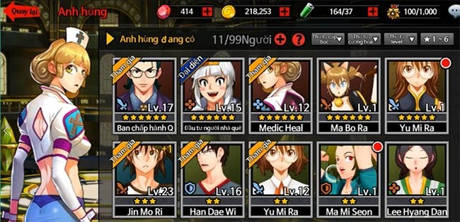 Danh sách nhân vật