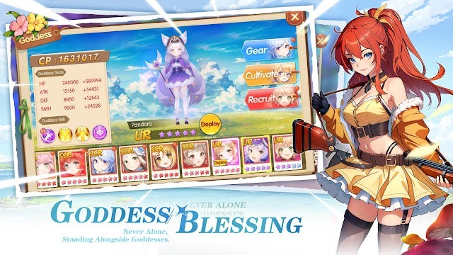 Bạn không hề đơn độc mà luôn có bạn bè và nữ thần đồng hành trong game Goddess Paradise