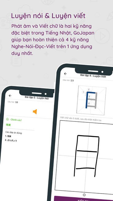 Hỗ trợ luyện nói, luyện viết