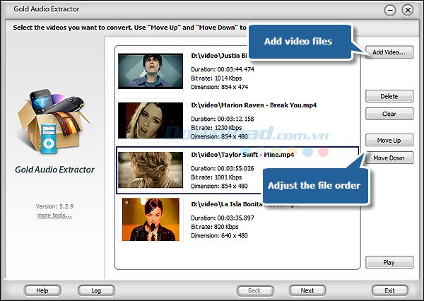 Gold Audio Extractor