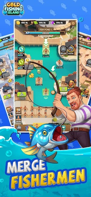 Gold Fishing là game câu cá kết hợp với hợp nhất