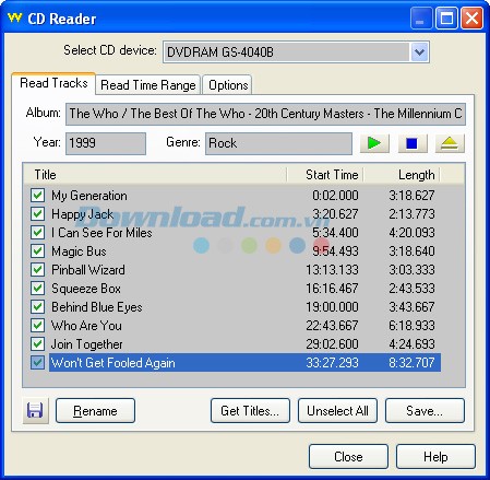 Công cụ CD reader