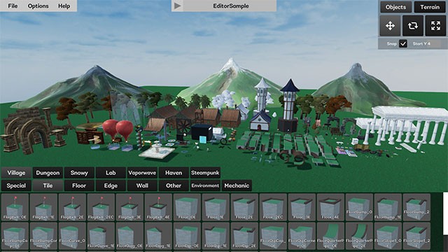 Golf Around! cho phép thiết kế level và tùy chỉnh địa hình theo ý muốn