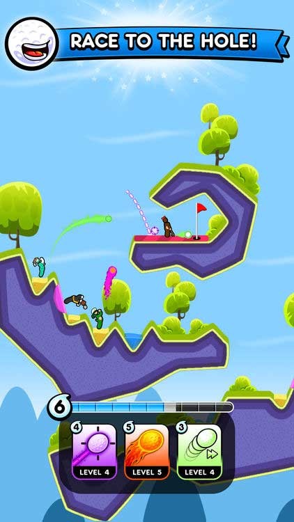 Đua trong cuộc thi đưa bóng vào lỗ golf