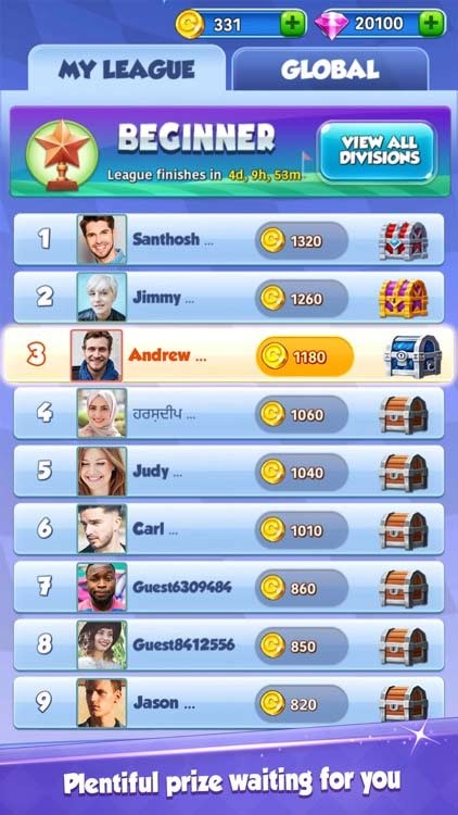 Ghi tên bạn vào vị trí cao nhất trên bảng xếp hạng toàn cầu