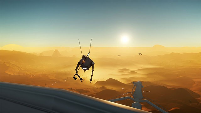 Cùng robot trinh sát khám phá hành tinh lạ ngập tràn sân gôn và tàn tích cổ đại