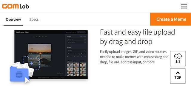 Tạo ra Meme một cách dễ dàng và nhanh chóng với GOM Meme Maker