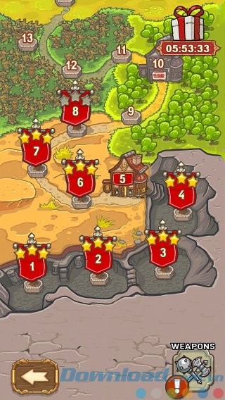 Bản đồ game với hàng trăm level