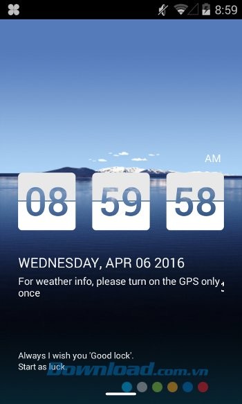 Widget thời gian của Good Lock