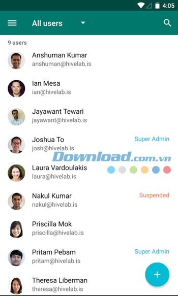Google Admin cho phép quản lý tất cả các người dùng