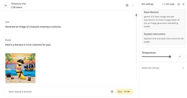 Sử dụng Nano Banana để tạo ra hình ảnh AI sống động