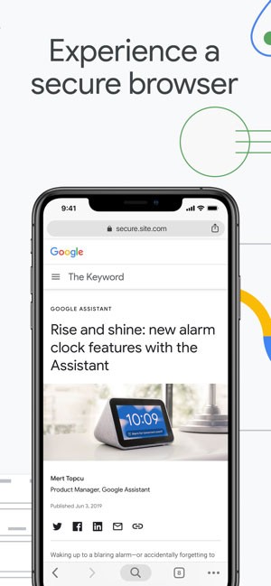 Chrome for iOS an toàn, tin cậy
