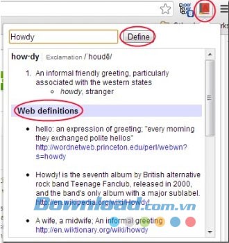 Google Dictionary