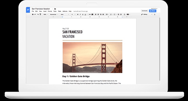 Google Docs là công cụ soạn thảo đa năng