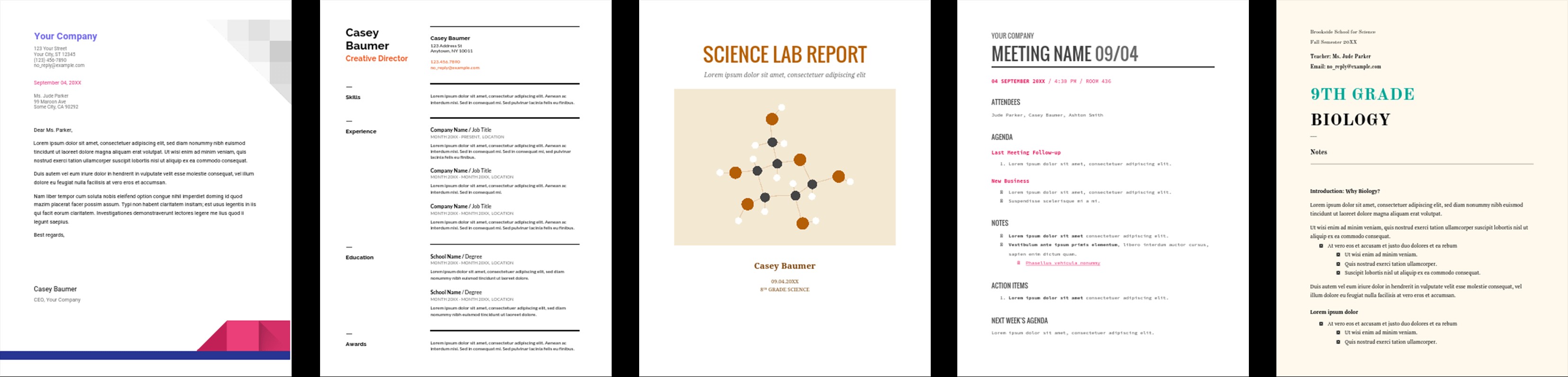 Google Docs hỗ trợ nhiều mẫu template