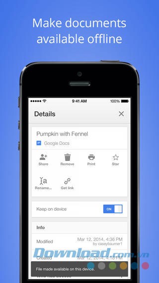 Google Docs for iOS