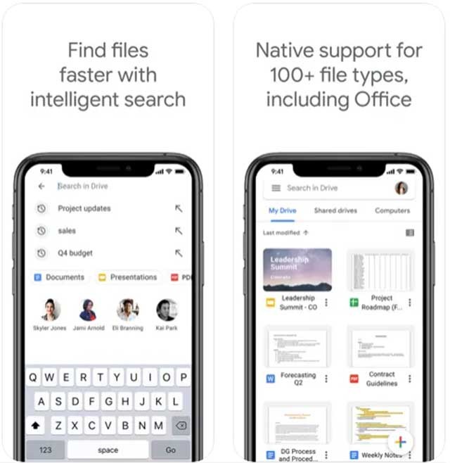 Google Drive hỗ trợ hơn 100 loại file