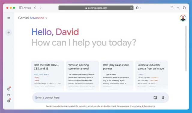 Chatbot Gemini có thể truy cập trên nhiều nền tảng khác nhau