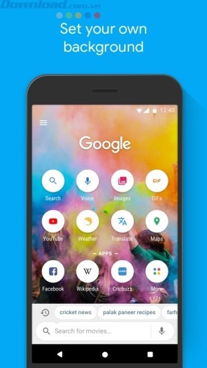 Cài đặt background của riêng bạn