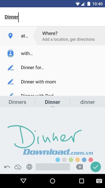 Đưa ra các gợi ý để bạn lựa chọn