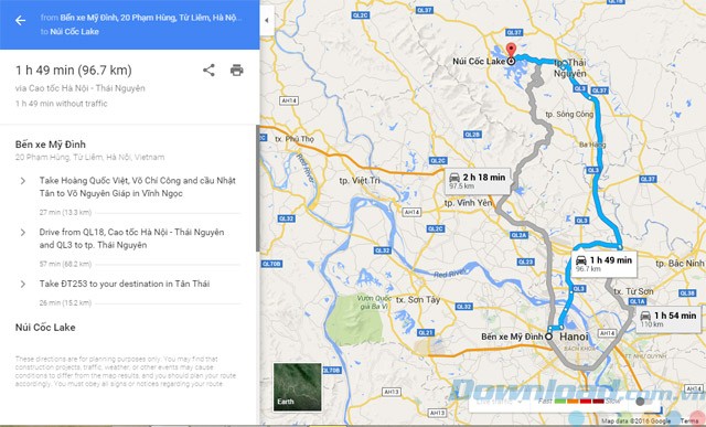 Google Maps là bản đồ chỉ đường chi tiết đến từng chỗ rẽ