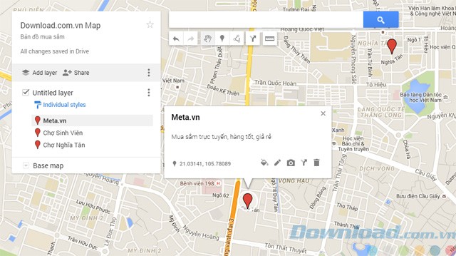 Truy cập My Map và tùy chỉnh bản đồ theo cách riêng của bạn